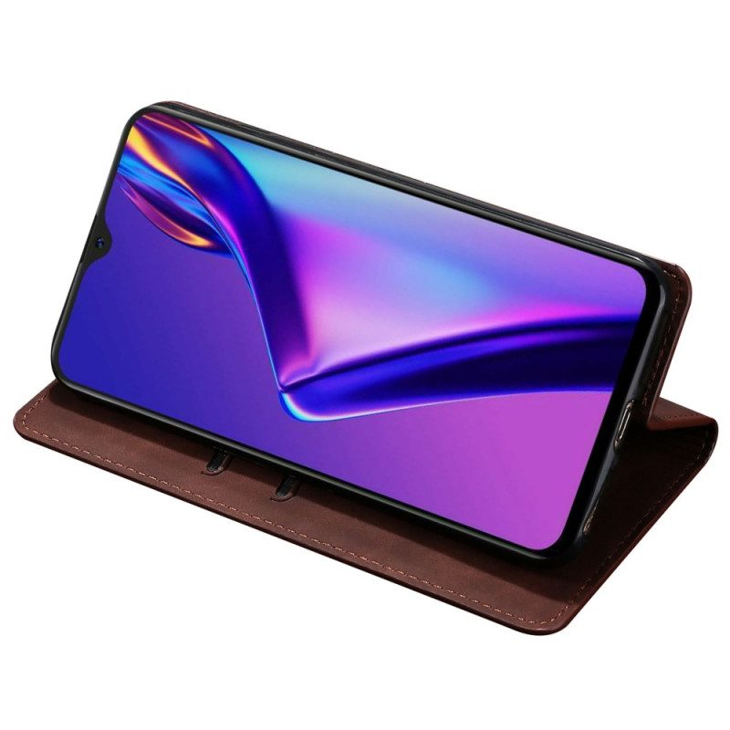 Folio Cover Oppo Reno 8 Pro Custodia in pelle Effetto Pelle