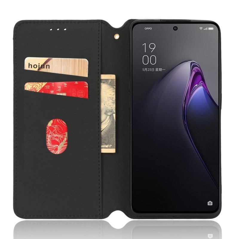 Folio Cover Oppo Reno 8 Pro Custodia in pelle Effetto Pelle Cubo 3d