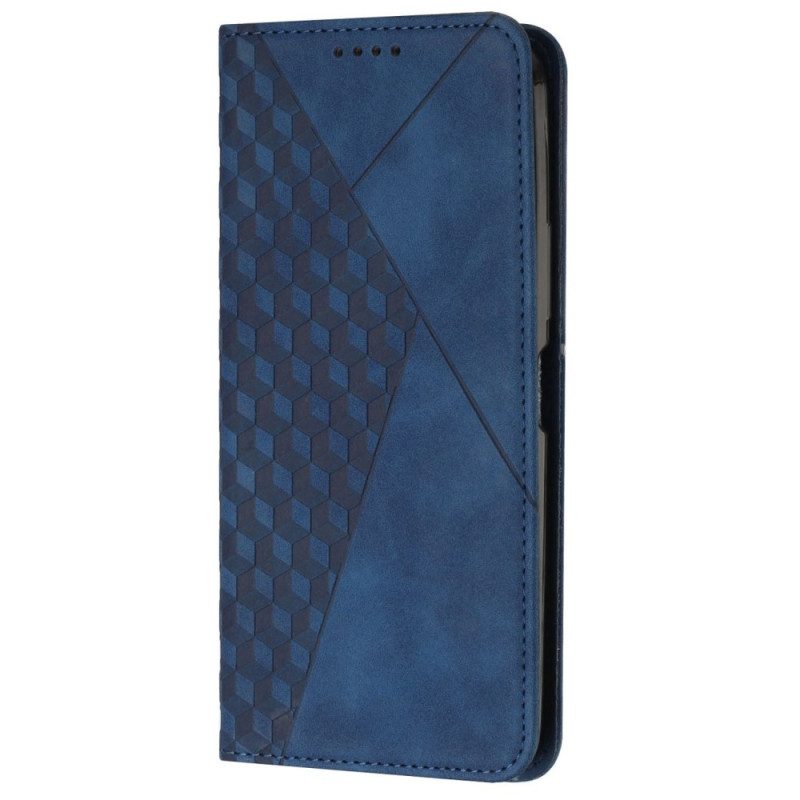 Folio Cover Oppo Reno 8 Pro Custodia in pelle Stile Cubico