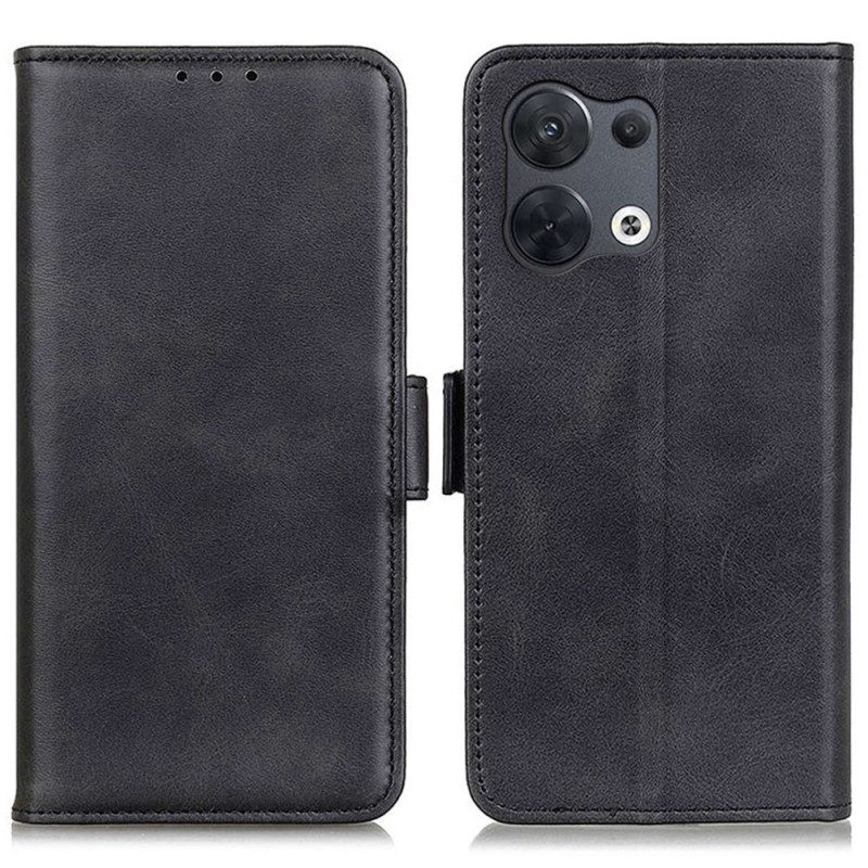 Folio Cover Oppo Reno 8 Pro Doppia Chiusura