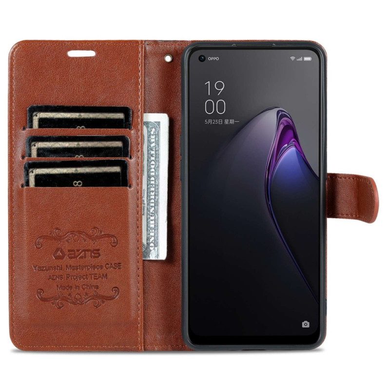 Folio Cover Oppo Reno 8 Pro Ecopelle Azns