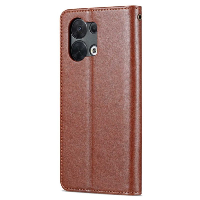 Folio Cover Oppo Reno 8 Pro Ecopelle Azns