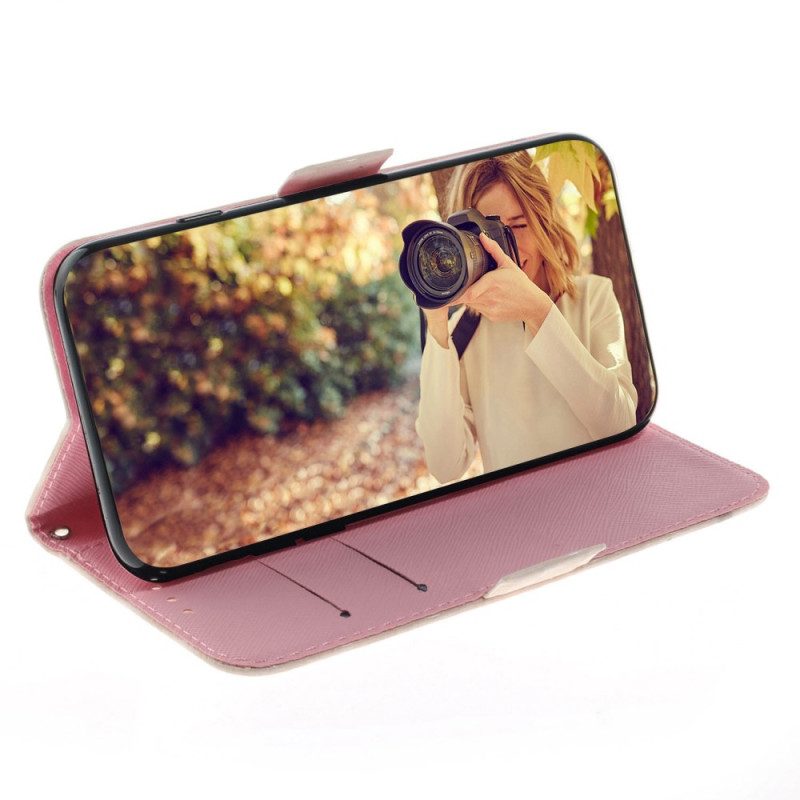 Folio Cover Oppo Reno 8 Pro Gatti Danzanti Con Cordino