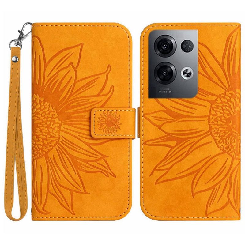 Folio Cover Oppo Reno 8 Pro Girasole Strappy