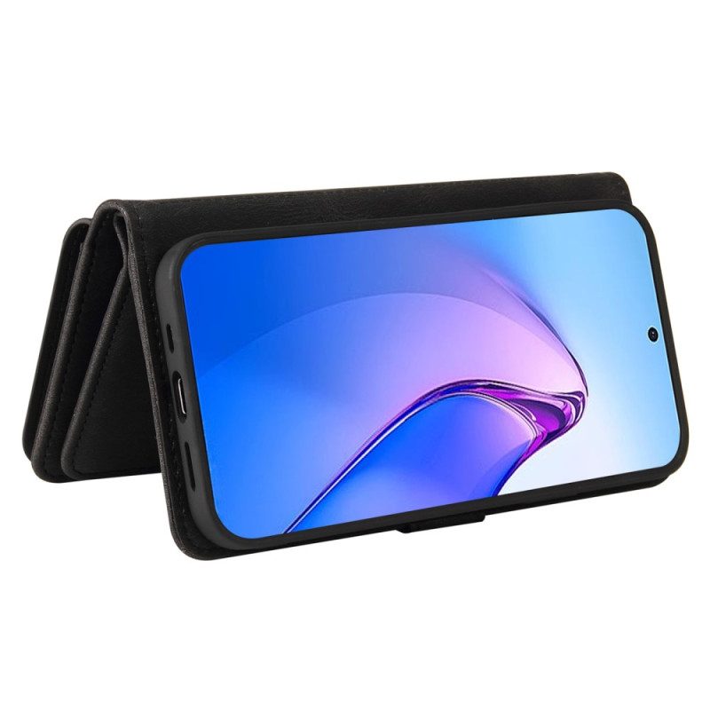 Folio Cover Oppo Reno 8 Pro Portacarte Multifunzione