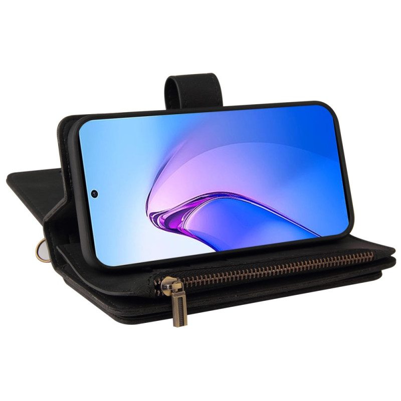 Folio Cover Oppo Reno 8 Pro Portacarte Multifunzione