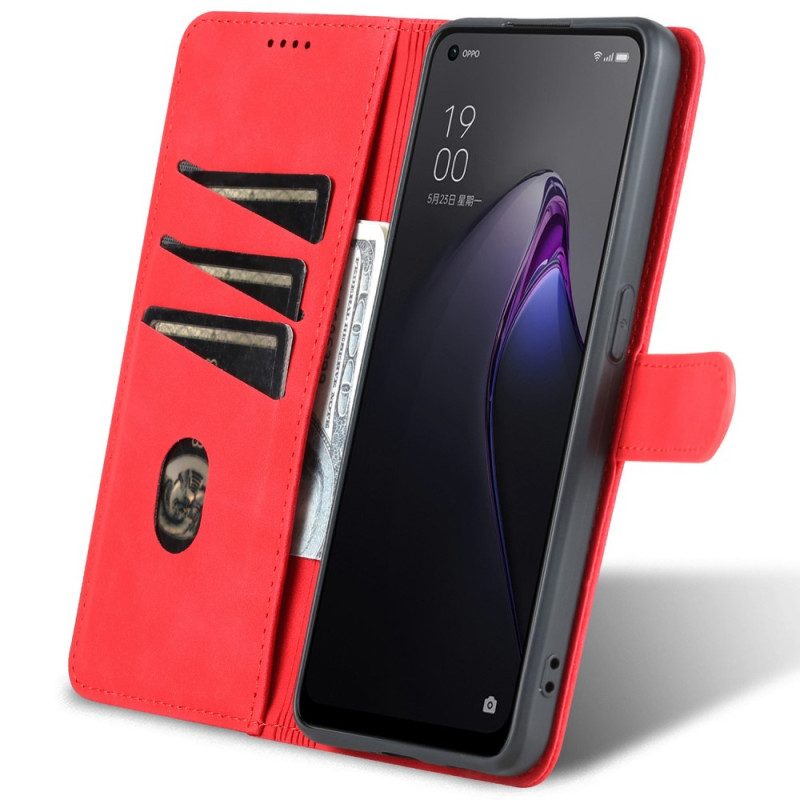 Folio Cover Oppo Reno 8 Pro Stile In Pelle Azns