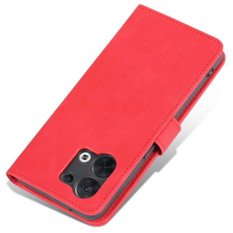 Folio Cover Oppo Reno 8 Pro Stile In Pelle Azns