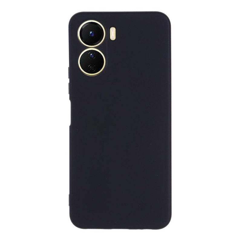 Cover Vivo Y16 Silicone Liquido Con Cordino