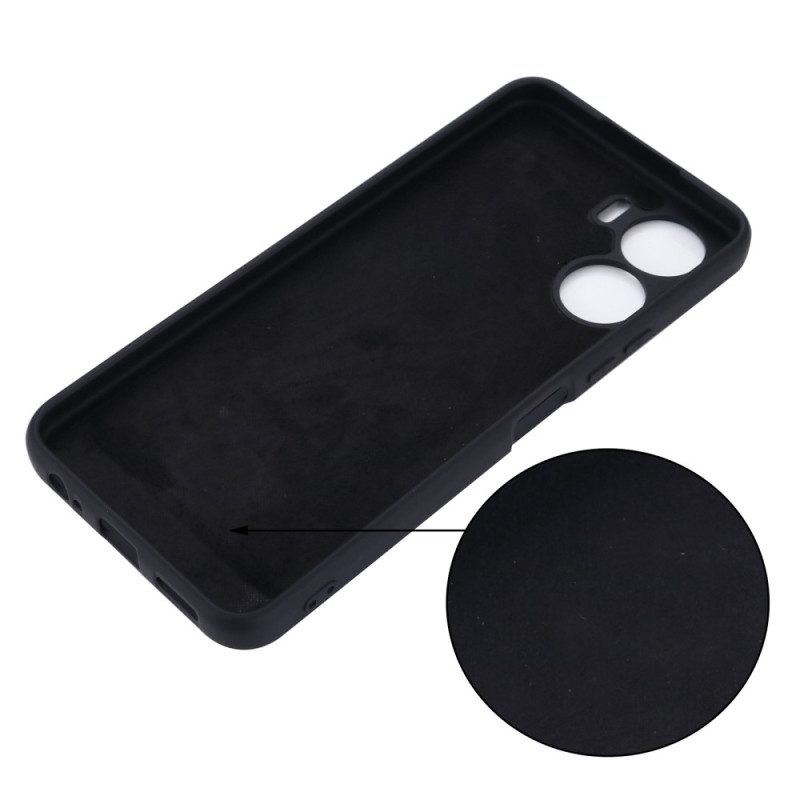 Cover Vivo Y16 Silicone Liquido Con Cordino