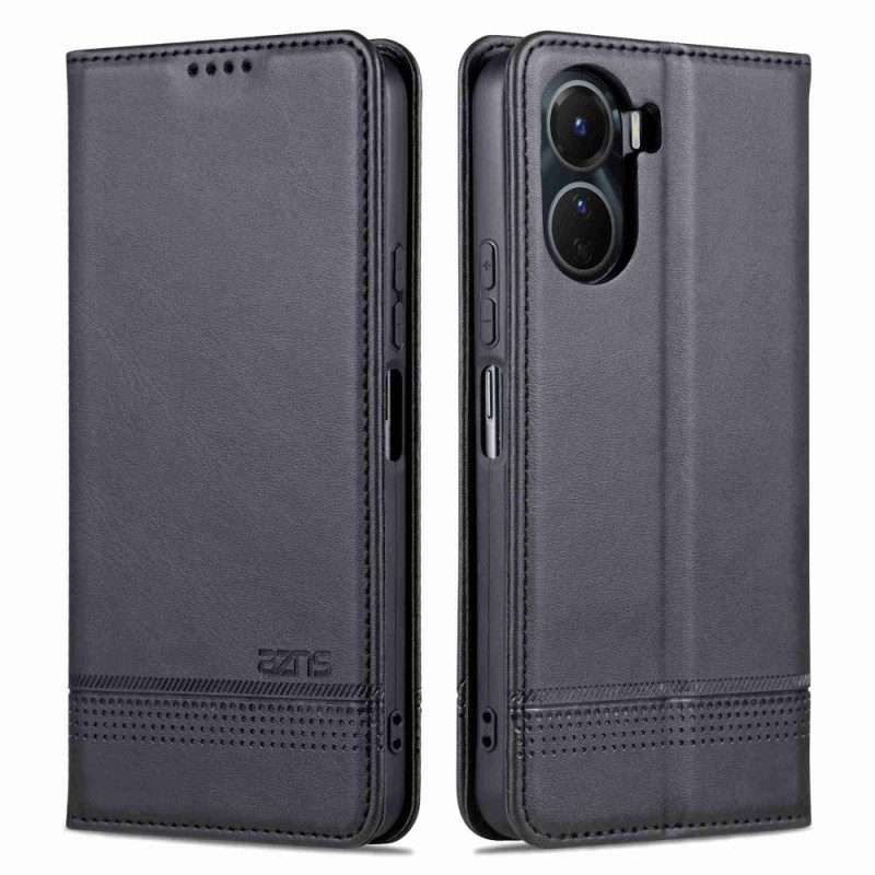 Folio Cover Vivo Y16 Custodia in pelle Azns