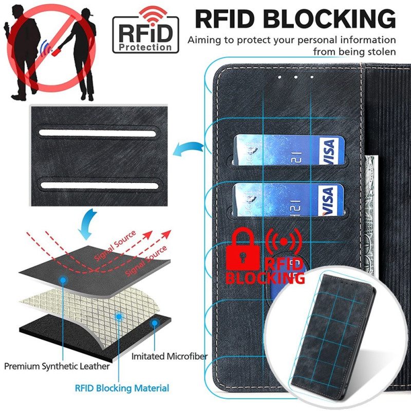 Folio Cover Vivo Y16 Custodia in pelle Rfid