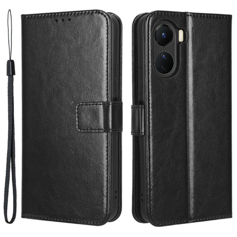 Folio Cover Vivo Y16 Similpelle