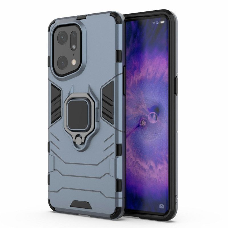 Cover Oppo Find X5 Pro Anello Resistente