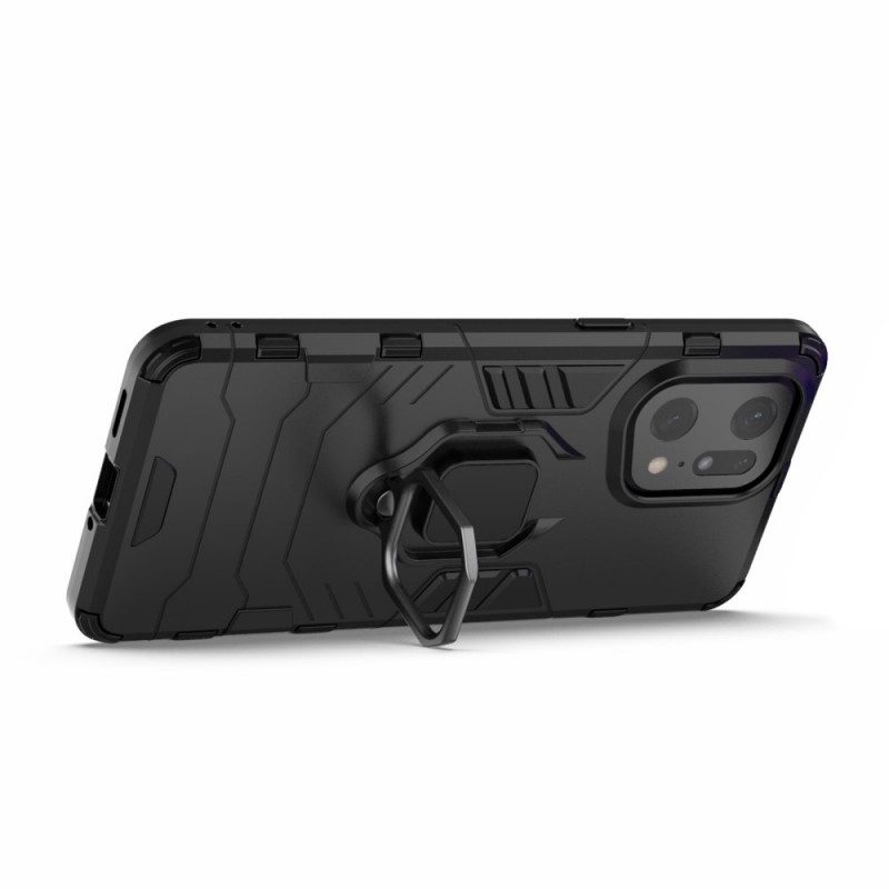 Cover Oppo Find X5 Pro Anello Resistente