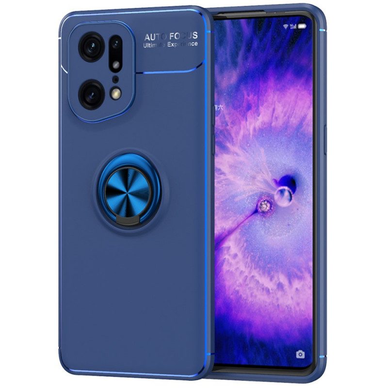 Cover Oppo Find X5 Pro Anello Rotante