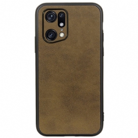 Cover Oppo Find X5 Pro Look Raffinato Effetto Pelle