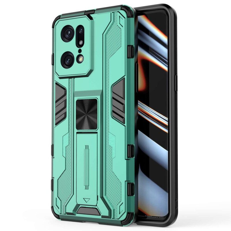 Cover Oppo Find X5 Pro Supporto Rimovibile Verticale E Orizzontale