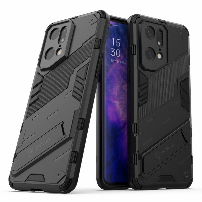 Cover Oppo Find X5 Pro Supporto Staccabile A Due Posizioni A Mani Libere