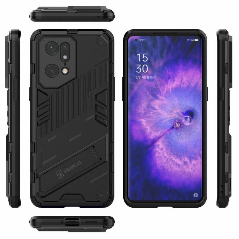 Cover Oppo Find X5 Pro Supporto Staccabile A Due Posizioni A Mani Libere