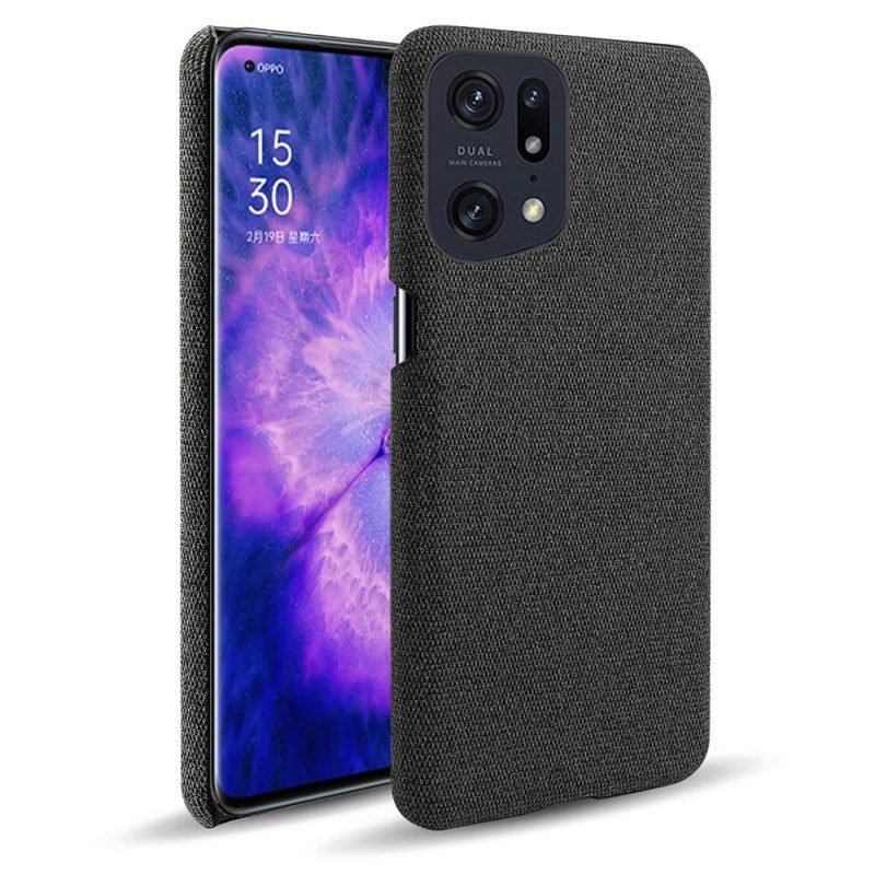 Cover Oppo Find X5 Pro Tessuto