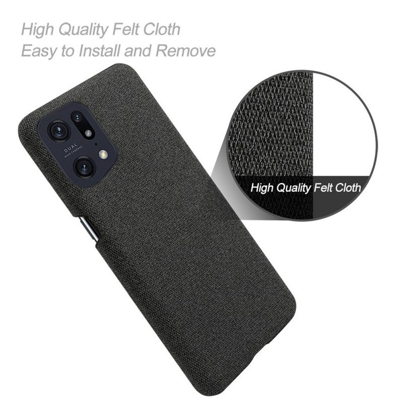 Cover Oppo Find X5 Pro Tessuto