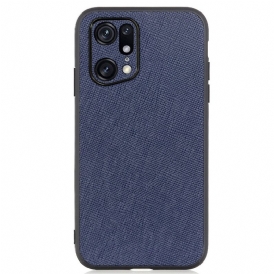 Cover Oppo Find X5 Pro Vera Pelle Martellata