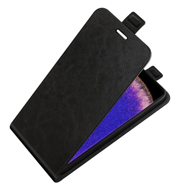 Custodia in pelle Oppo Find X5 Pro Folio Cover Aletta Verticale