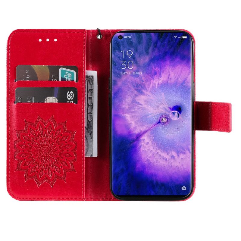 Custodia in pelle Oppo Find X5 Pro Sole Perizoma