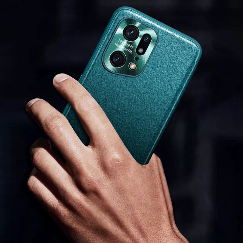 Custodia Oppo Find X5 Pro Similpelle