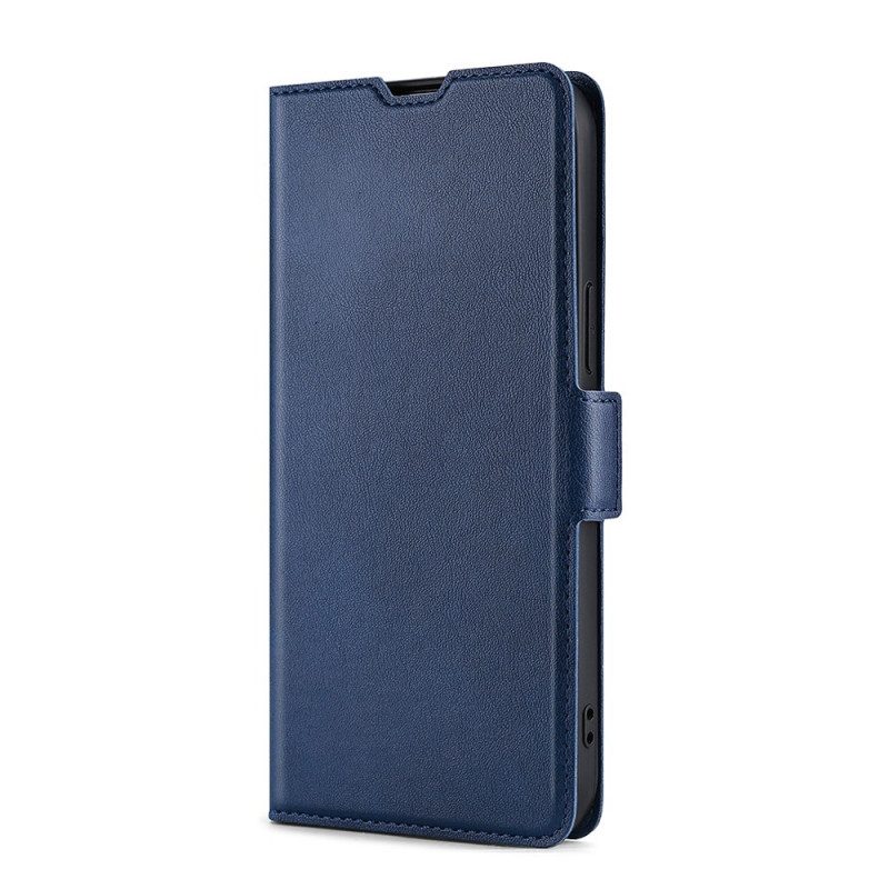 Folio Cover Oppo Find X5 Pro Custodia in pelle Effetto Pelle