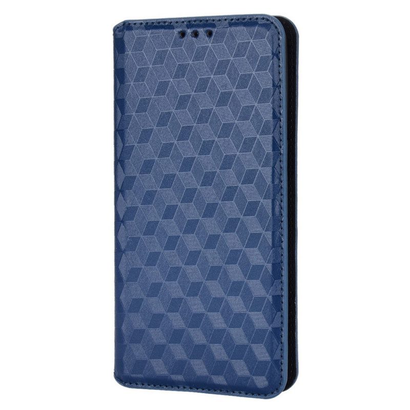 Folio Cover Oppo Find X5 Pro Custodia in pelle Effetto Pelle Diamante 3d