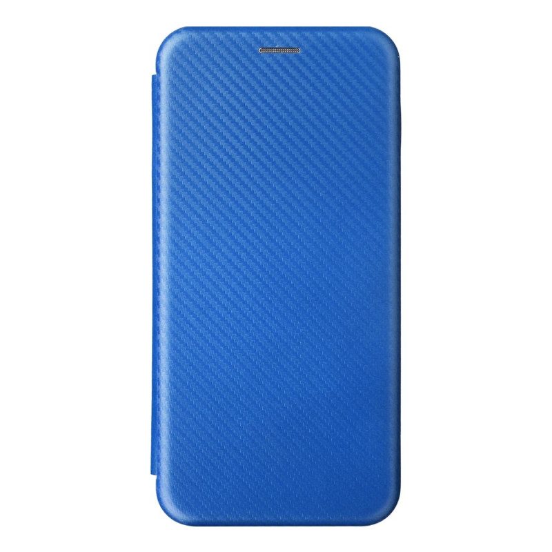 Folio Cover Oppo Find X5 Pro Custodia in pelle Struttura In Fibra Di Carbonio