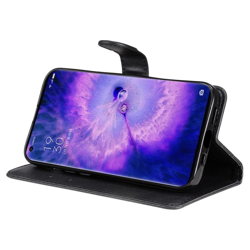 Folio Cover Oppo Find X5 Pro Semplice Con Cinturino