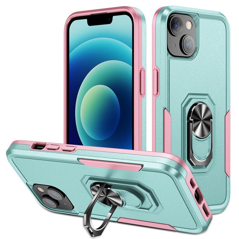 Cover iPhone 15 Anello Di Supporto Bicolore