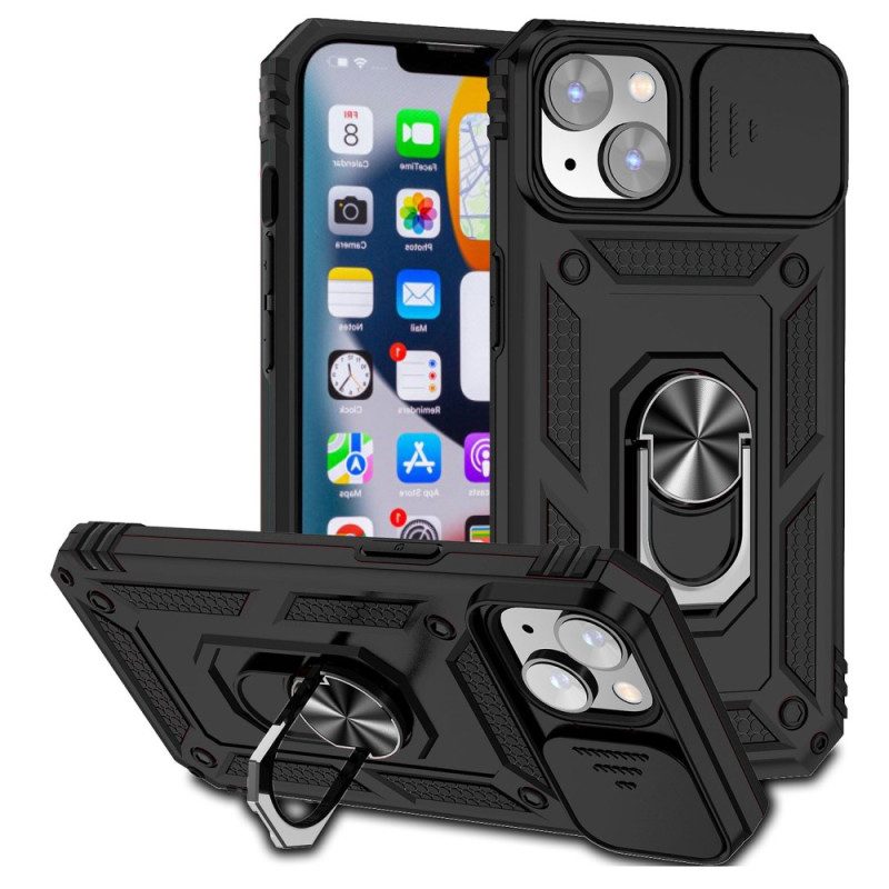 Cover iPhone 15 Anello Di Supporto E Protezione Per Lente