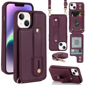 Cover iPhone 15 Tracolla Portacarte E Tracolla