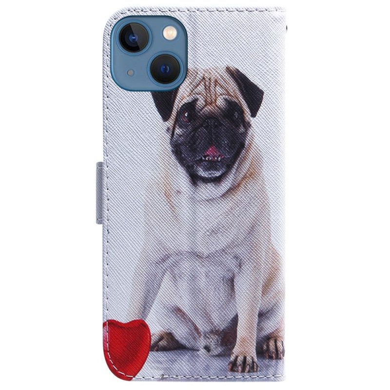 Custodia in pelle iPhone 15 Carlino