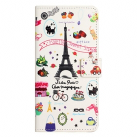 Custodia in pelle iPhone 15 Dolce Parigi