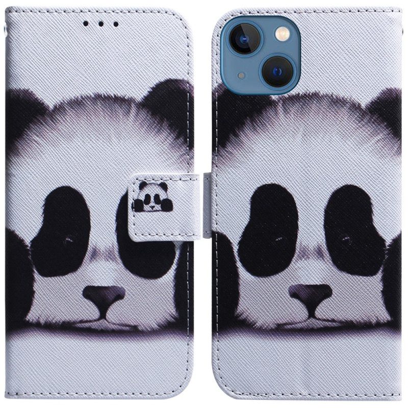 Custodia in pelle iPhone 15 Panda