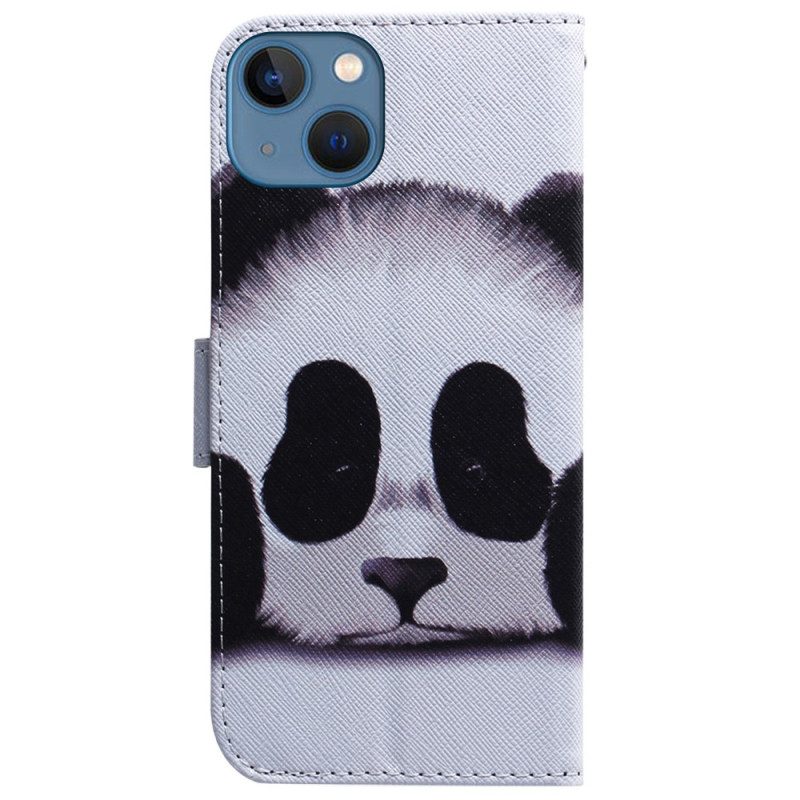 Custodia in pelle iPhone 15 Panda