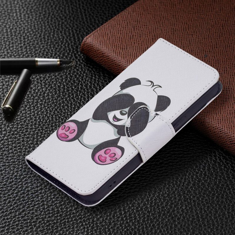 Custodia in pelle iPhone 15 Panda