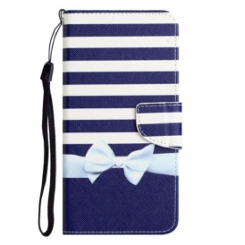 Folio Cover iPhone 15 Grazioso Top Da Marinaio Con Spalline