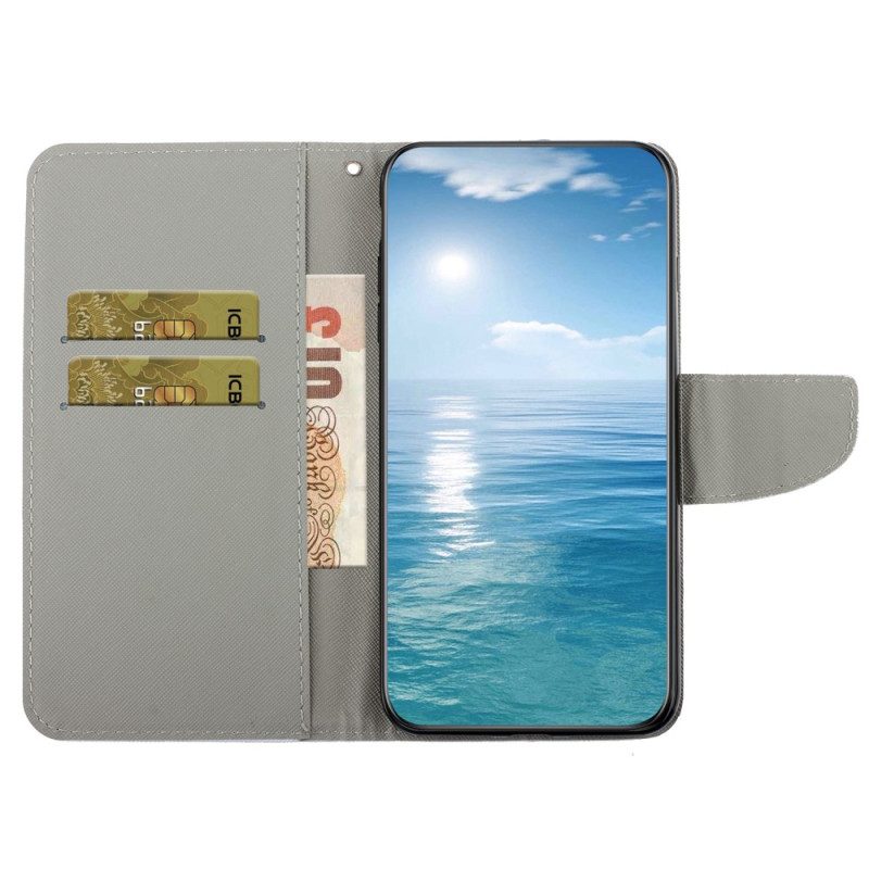 Folio Cover iPhone 15 Grazioso Top Da Marinaio Con Spalline