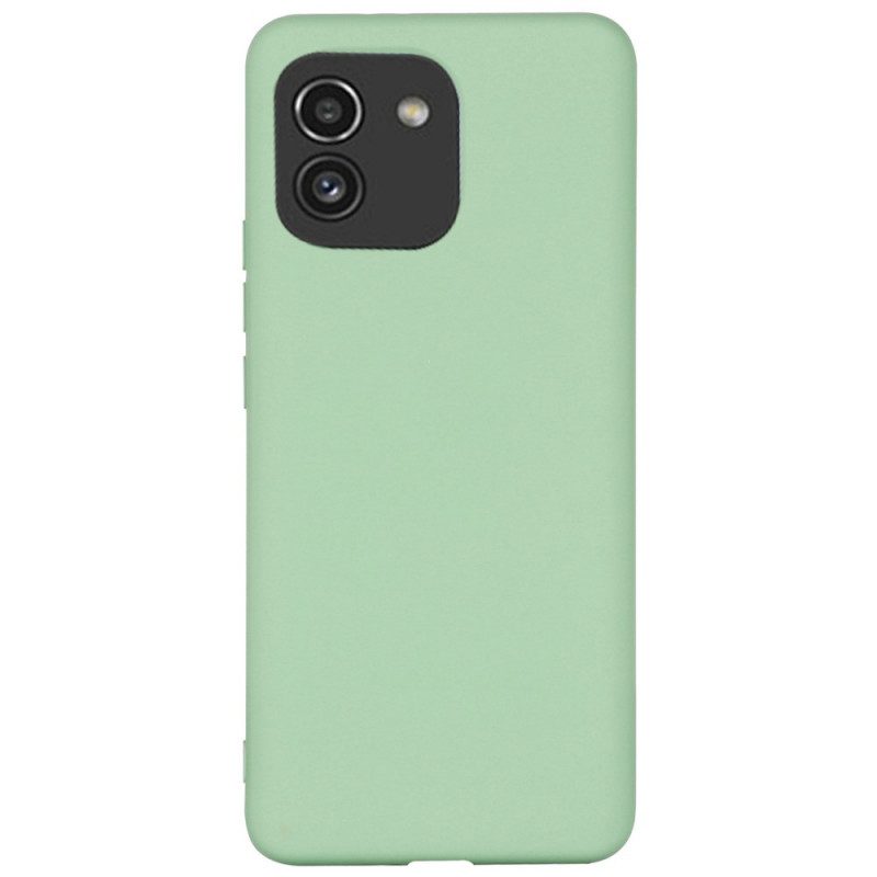 Cover Samsung Galaxy A03 Silicone Liquido Con Cordino