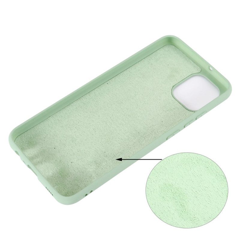 Cover Samsung Galaxy A03 Silicone Liquido Con Cordino