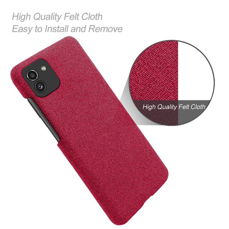 Cover Samsung Galaxy A03 Tessuto Ksq