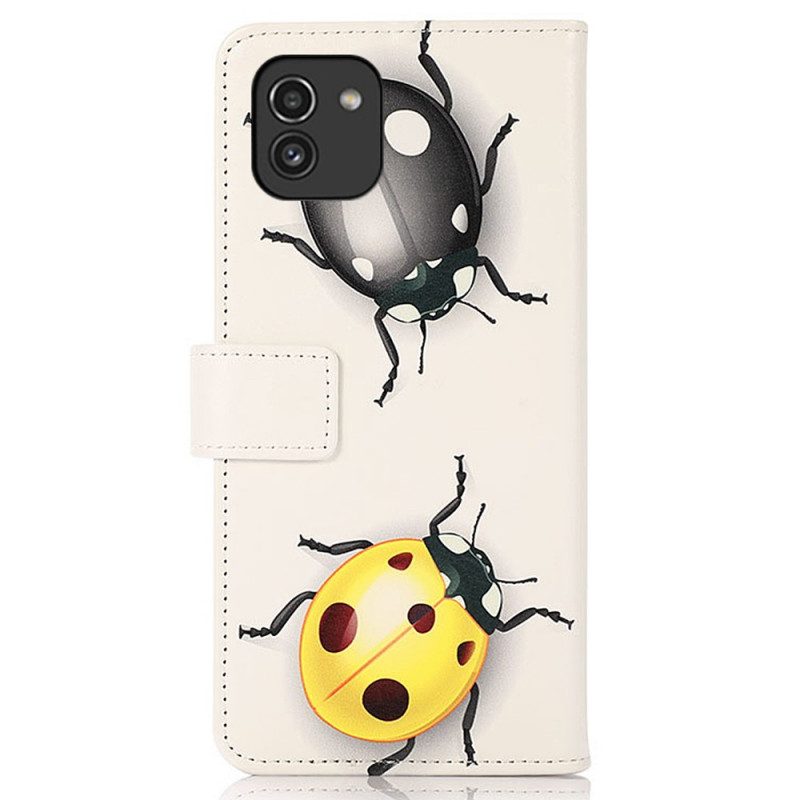 Folio Cover Samsung Galaxy A03 Coccinella