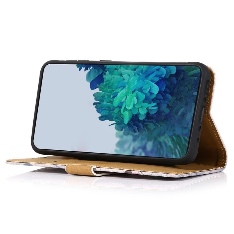 Folio Cover Samsung Galaxy A03 Paio Di Gufi Sull'albero