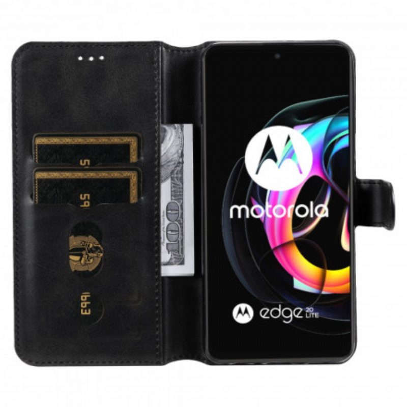 Custodia A Portafoglio Motorola Edge 20 Lite Ecopelle Nuovi Colori